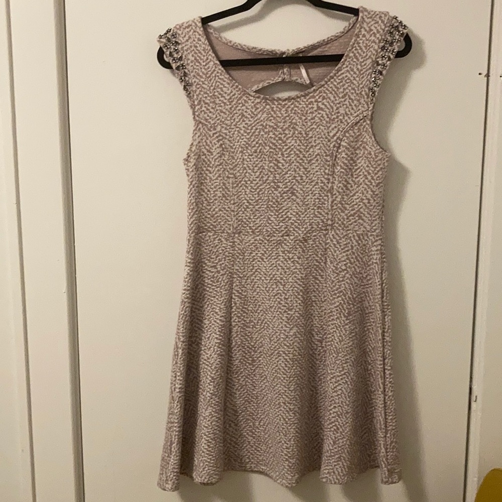 Free People Holiday Embellished Shoulders Dress. Size  Large
